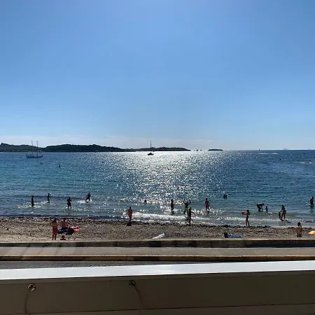 T3 Les Pieds Dans L'eau, Plage Du Cros, Vue Mer Appartement Six-Fours-les-Plages