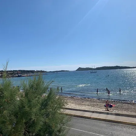 T3 Les Pieds Dans L'eau, Plage Du Cros, Vue Mer Apartman